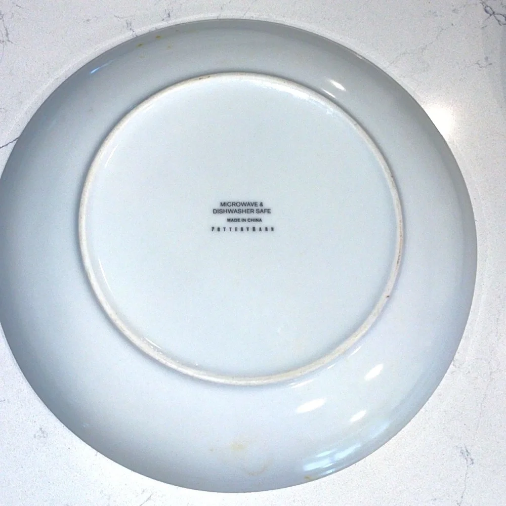 Pottery Barn Peacock Plate 9.5